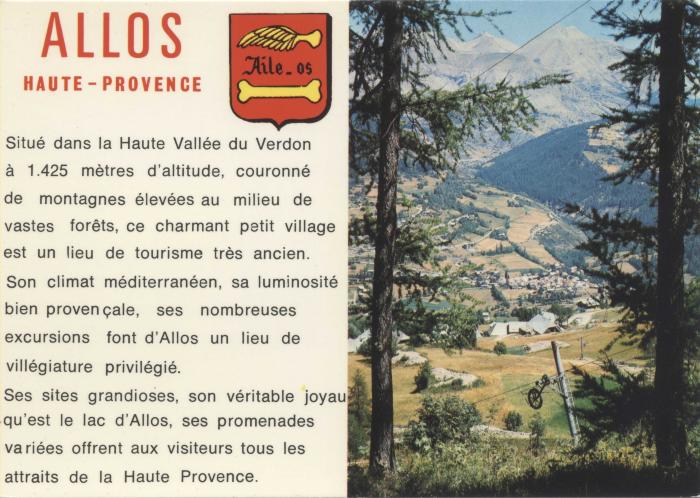 "PAYSAGES DE France" ALLOS - 04 - Alpes de Haute-Provence - ( P. 598)