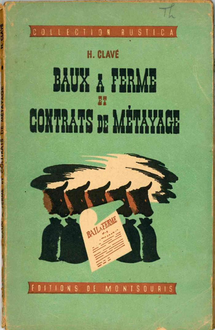 Baux à ferme et contrats de métayage (BIB-1800160)