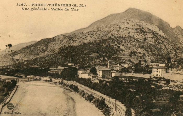 3167. - Puget-Théniers (A.M.) Vue générale - Vallée du Var