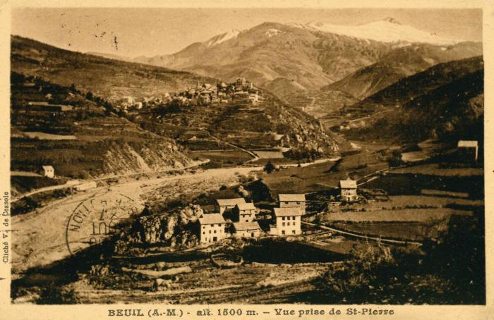 Beuil (A.-M.) - alt. 1500 m. - Vue prise de St Pierre.