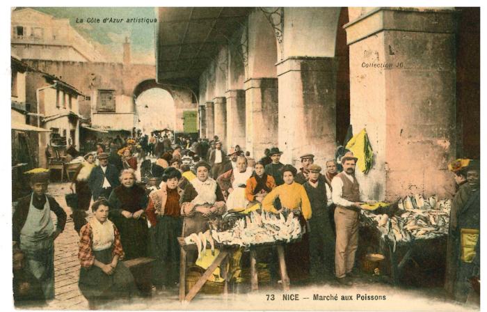 La Côte d'Azur artistique
Collection JO
73 NICE - Marché aux Poissons