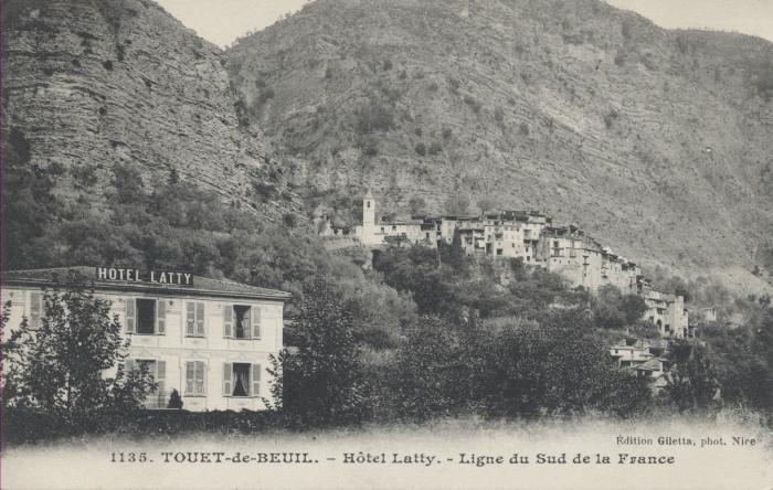 1135. Touët-de-Beuil - Hôtel Latty - Ligne du Sud de la France
