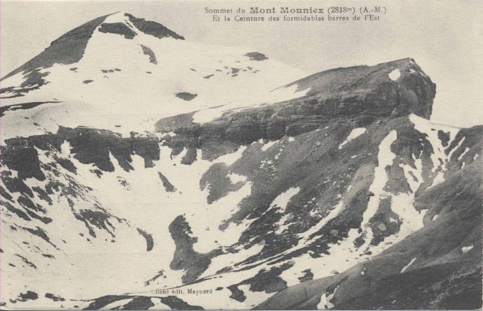 Sommet du Mont Mounier (A.-M.) - (2818m) et la ceinture des formidables barres est