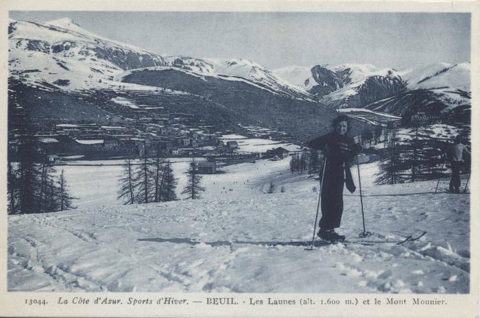 13044 - La Côte d'Azur - Sports d'hiver - Beuil - les Launes (alt 1600 m) et le Mont Mounier