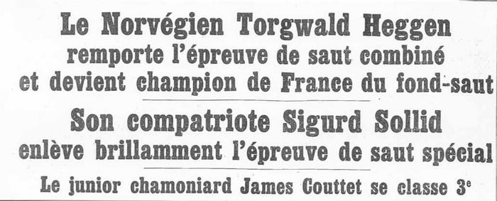 Championnat de France 13 février 1938