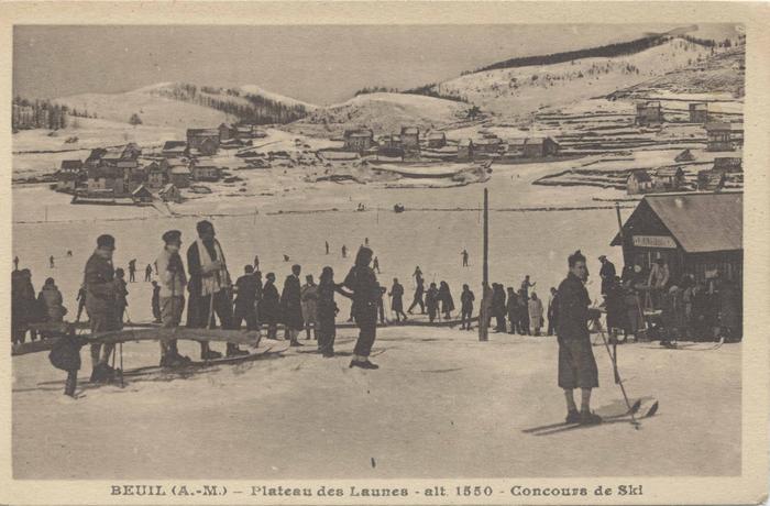 Beuil (A.-M.) - Plateau des Launes alt.1550 m - concours de ski