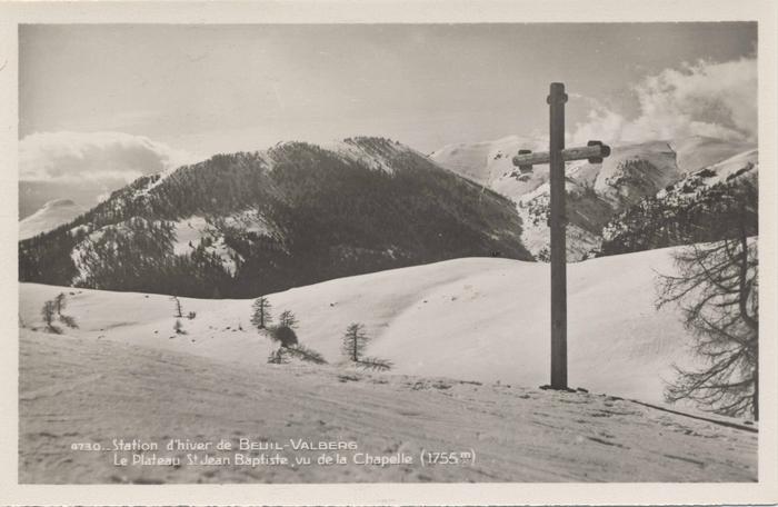 4730  Station d'hiver Beuil-Valberg - le plateau St Jean Baptiste vu de la chapelle (1755m)