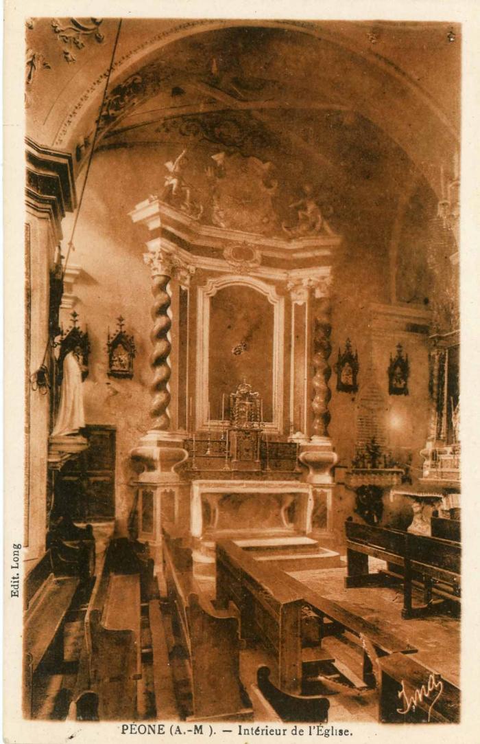PEONE (A.-M.) - Intérieur de l'église