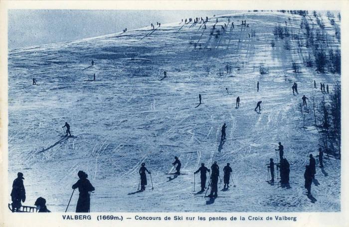 VALBERG (1669 m.) - Concours de Ski sur les pentes de la Croix de Valberg 