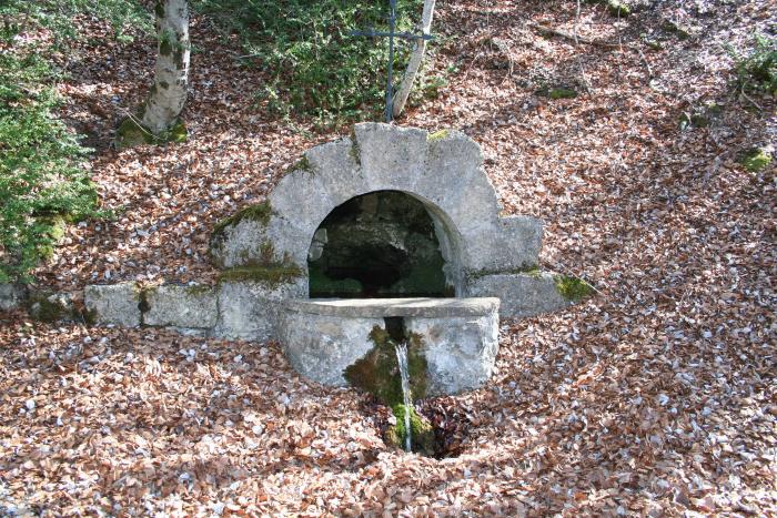 Fontaine de Saint-Jean-des-Près, ou Saint-Jean-du-Désert. Cliché P. Thomassin, Roudoule.