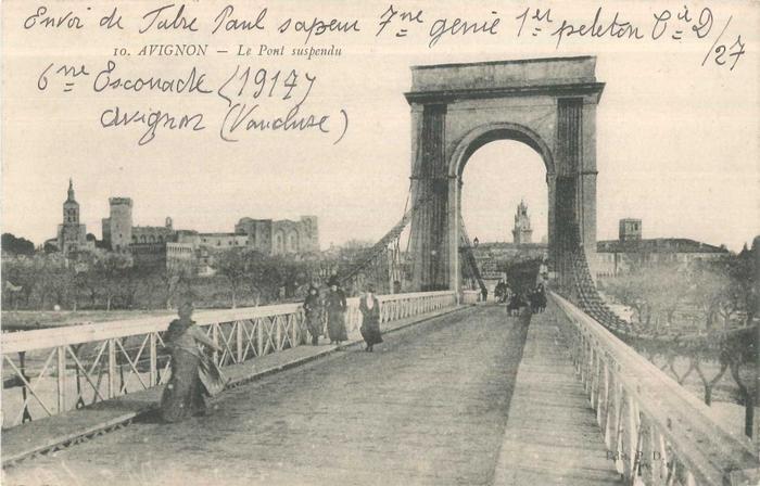 AVIGNON - le pont suspendu