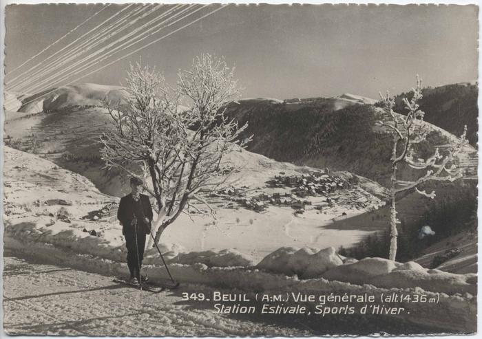 349 Beuil (A.-M.)  vue générale - station estivale - sport d'hiver