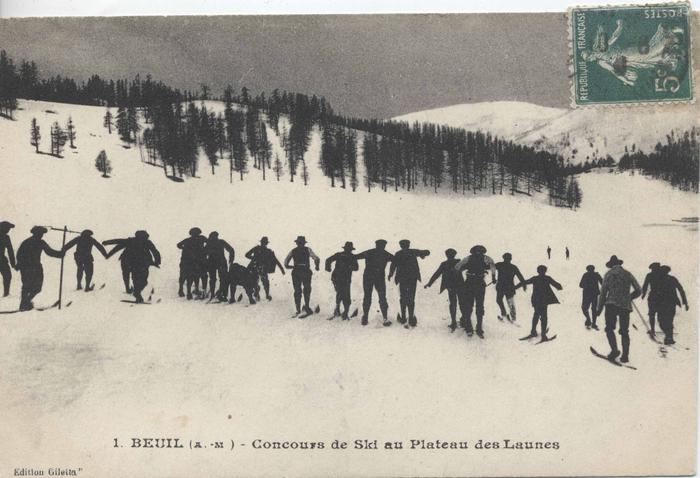 1. Beuil (A.-M.) - concours de ski au plateau des Launes