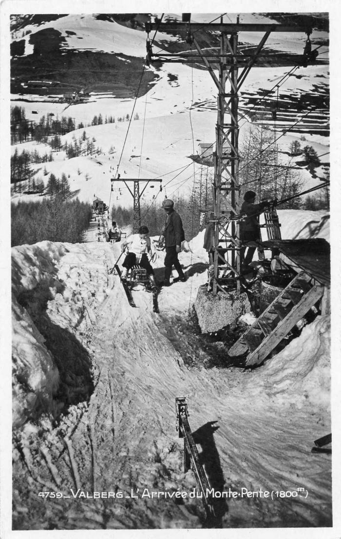 4759 - VALBERG - L'Arrivée du Monte-Pente (1800 m.)